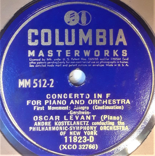 George Gershwin - Concerto In F | Very Good Plus (VG+) Very Good (VG)-EmojiWear