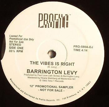 Barrington Levy - The Vibes Is Right / Black Roses | Mint (M) Generic-EmojiWear