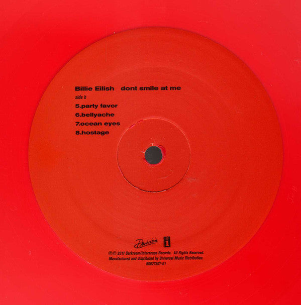 Billie Eilish - Dont Smile At Me (RED VINYL) | Mint (M) Mint (M)-EmojiWear