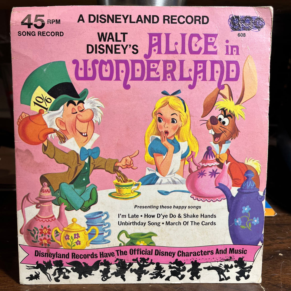 Unknown Artist - Alice In Wonderland (7" VINYL 45) | Very Good Plus (VG+) Excellent (EX)-EmojiWear