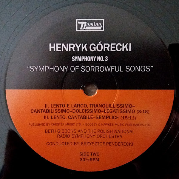 Henryk Górecki - Symphony No. 3 (Symphony Of Sorrowful Songs) Op. 36 | Mint (M) Mint (M)-EmojiWear