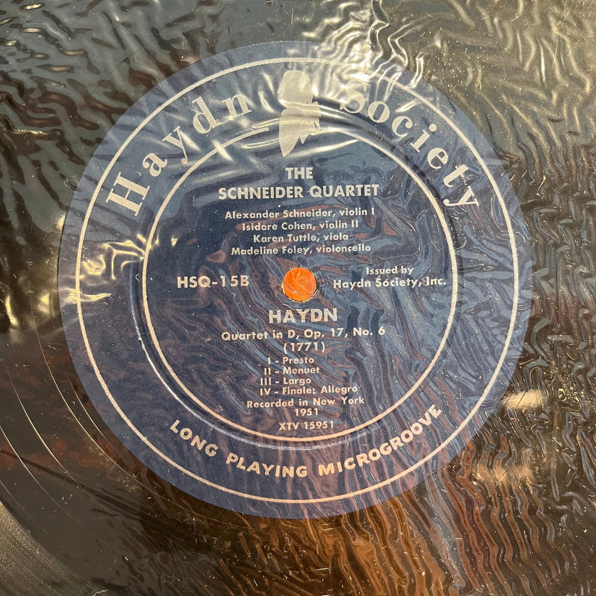 Joseph Haydn - String Quartets – Opus 17: Number 5 In G / Number 6 In D | Near Mint (NM) Near Mint (NM)-EmojiWear