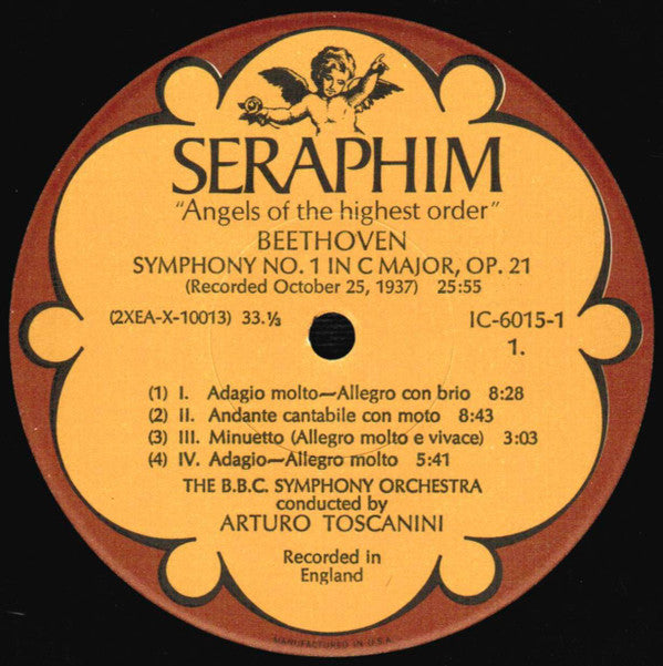 Arturo Toscanini - Beethoven: Symphonies Nos. 1, 4 & 6 ("Pastorale") *BOX* | Near Mint (NM) Excellent (EX)-EmojiWear