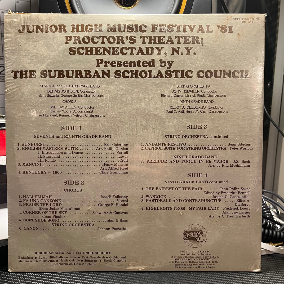 The Suburban Scholastic Counscil - Junior High Music Festival '81 Proctors Theater Schenectady NY | Mint (M) Excellent (EX)-EmojiWear