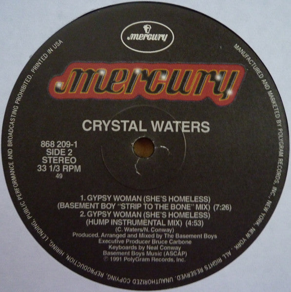 Crystal Waters - Gypsy Woman (She's Homeless) | Mint (M) Generic-EmojiWear
