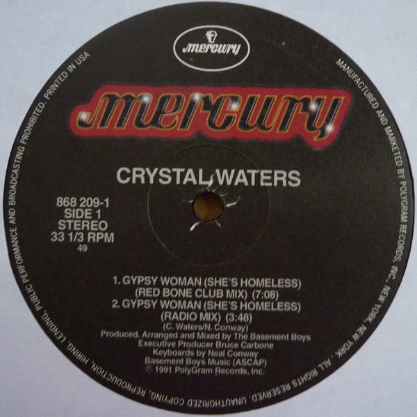 Crystal Waters - Gypsy Woman (She's Homeless) | Mint (M) Generic-EmojiWear
