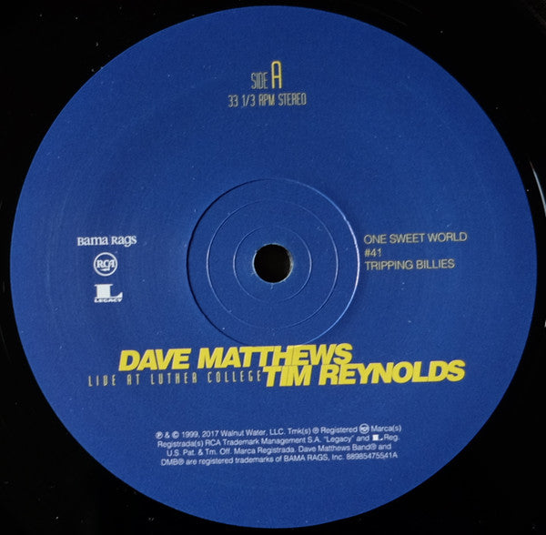 Dave Matthews & Tim Reynolds Live At Luther College RCA, Bama Rags Records Box, 150 + 4xLP, Album, RE Mint (M) Mint (M)-EmojiWear