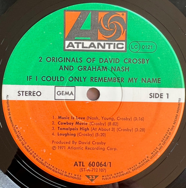 David Crosby / Graham Nash - 2 Originals Of David Crosby & Graham Nash | Near Mint (NM) Near Mint (NM)-EmojiWear