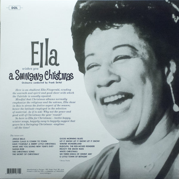 Ella Fitzgerald Ella Wishes You A Swinging Christmas DOL LP, Album, RE, Whi Mint (M) Mint (M)-EmojiWear