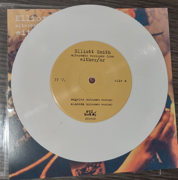 Elliott Smith - alternate versions from either/or (7" WHITE VINYL) | Mint (M) Mint (M)-EmojiWear
