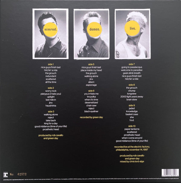 Green Day - Nimrod. XXV (5LP Box Color/Etched) | Mint (M) Mint (M)-EmojiWear