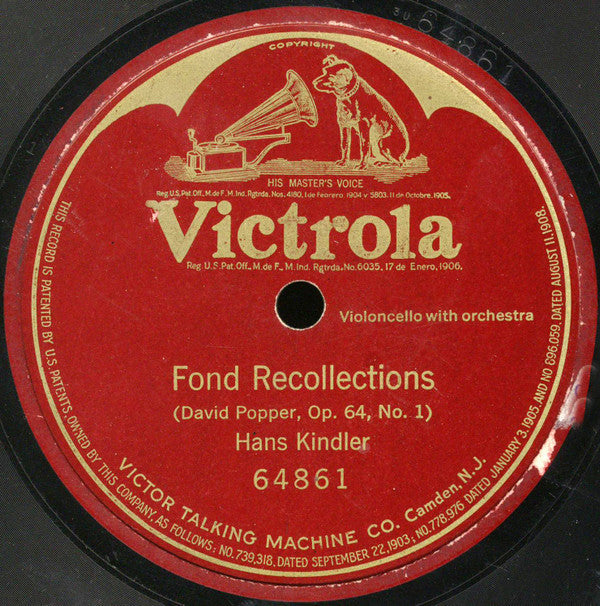 Hans Kindler - Fond Recollections | Very Good Plus (VG+) Generic-EmojiWear
