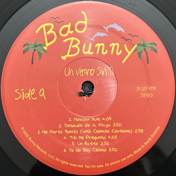 Bad Bunny - Un Verano Sin Ti (PROMO 2xVINYL) |-EmojiWear
