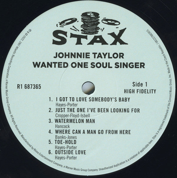 Johnnie Taylor - Wanted One Soul Singer | Mint (M) Mint (M)-EmojiWear