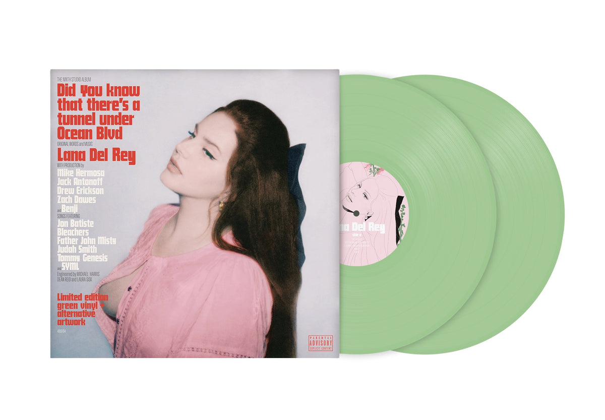 Lana Del Rey - Did You Know That There's A Tunnel Under Ocean Blvd (2x GREEN VINYL ALTERNATE COVER) | Mint (M) Mint (M)-EmojiWear