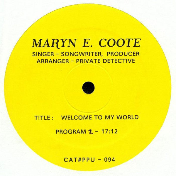 Maryn E. Coote - Welcome To My World | Mint (M) Mint (M)-EmojiWear