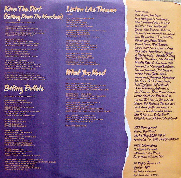 INXS - Listen Like Thieves | Near Mint (NM) Near Mint (NM)-EmojiWear