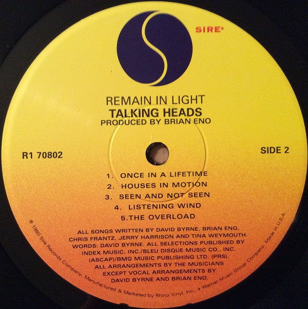 Talking Heads - Remain In Light | Mint (M) Mint (M)-EmojiWear