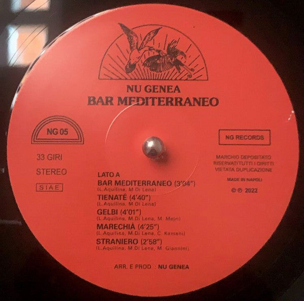 Nu Genea - Bar Mediterraneo (VINYL) | Mint (M) Mint (M)-EmojiWear