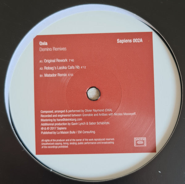 Oxia - Domino Remixes (VINYL) | Mint (M) Generic-EmojiWear
