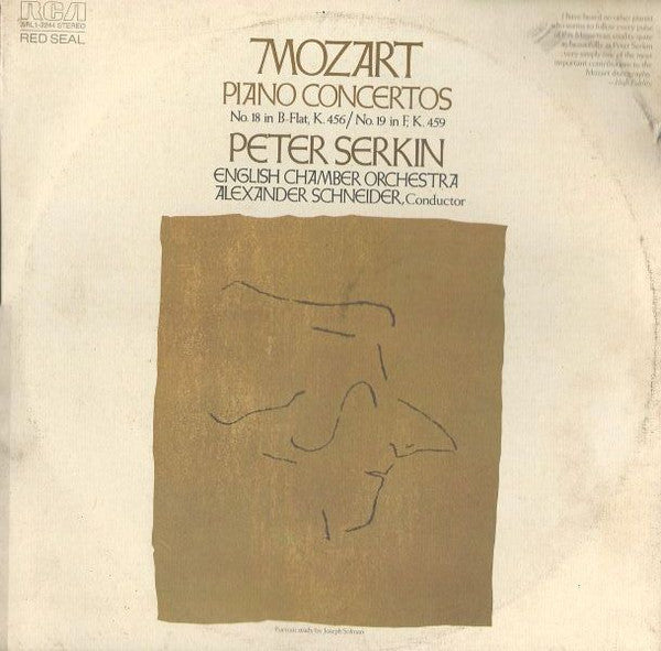 Peter Serkin, English Chamber Orchestra, Alexander - Piano Concertos No. 18 In B-Flat, K. 456 / No. 19 In F, K. 459 | Near Mint (NM) Very Good Plus (VG+)-EmojiWear