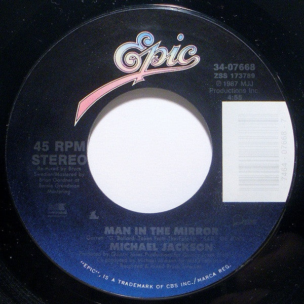 Man In The Mirror (7") | Near Mint (NM) Near Mint (NM)-EmojiWear