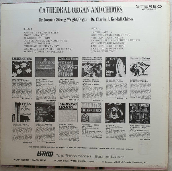 Dr. Norman Söreng Wright - Cathedral Organ And Chimes | Mint (M) Near Mint (NM)-EmojiWear
