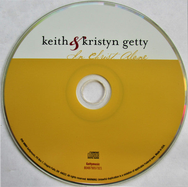 Keith & Kristyn Getty - In Christ Alone (CD) | Mint (M) Mint (M)-EmojiWear