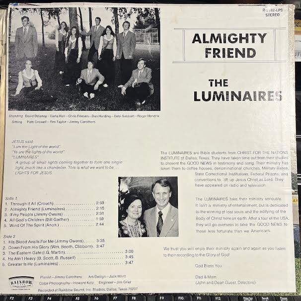 The Luminaires - Almighty Friend (VINYL) | Excellent (EX) Very Good Plus (VG+)-EmojiWear