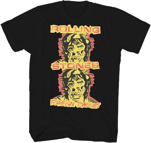 Rolling Stones - Foreign Tongues - Indie Exclusive T-shirt - Medium - Black |-EmojiWear