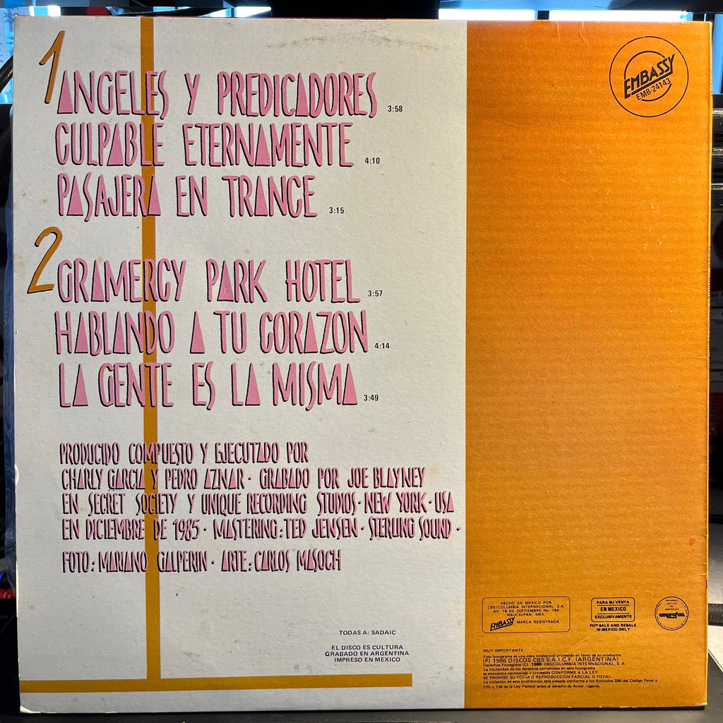 Charly Garcia - Pedro Aznar - Tango | Near Mint (NM) Very Good Plus (VG+)-EmojiWear