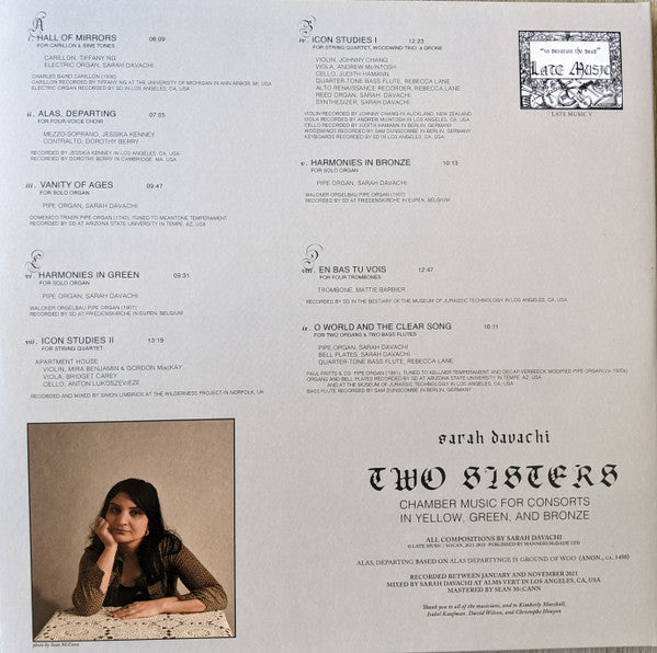 Sarah Davachi - Two Sisters | Mint (M) Mint (M)-EmojiWear