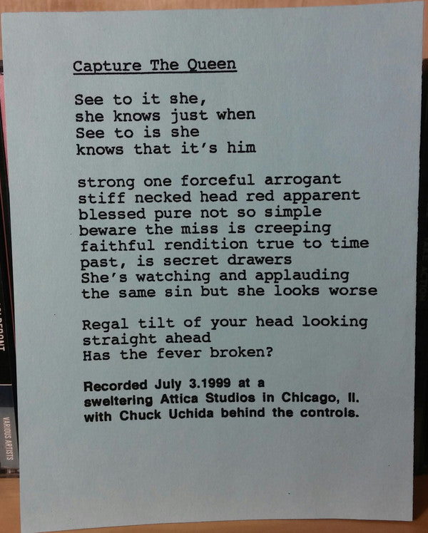 Slingshot Episode - Capture The Queen (7" VINYL) | Near Mint (NM) Very Good Plus (VG+)-EmojiWear
