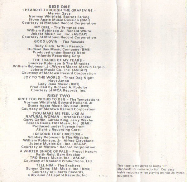 Various - The Big Chill (Original Motion Picture Soundtrack) (CASS) | Mint (M) Mint (M)-EmojiWear
