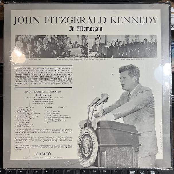 John F. Kennedy - In Memoriam (The Voice Of The 35th President Of The United States) (VINYL) | Mint (M)-EmojiWear