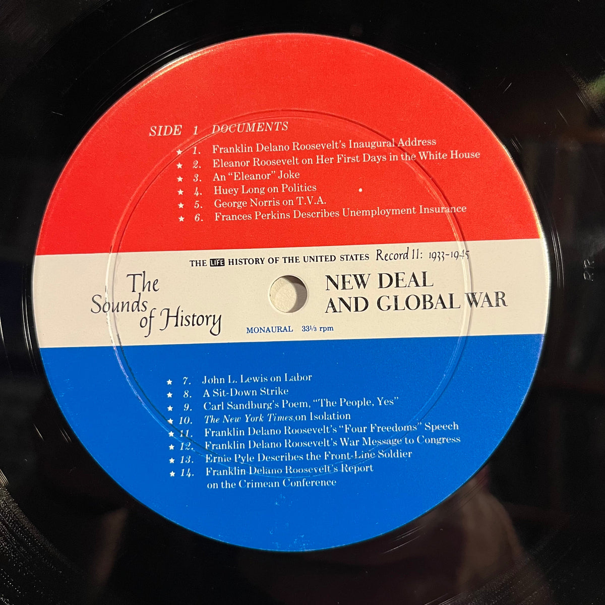 Various - The Sounds Of History Record 11: 1933-1945 / New Deal And Global War | Near Mint (NM) Excellent (EX)-EmojiWear