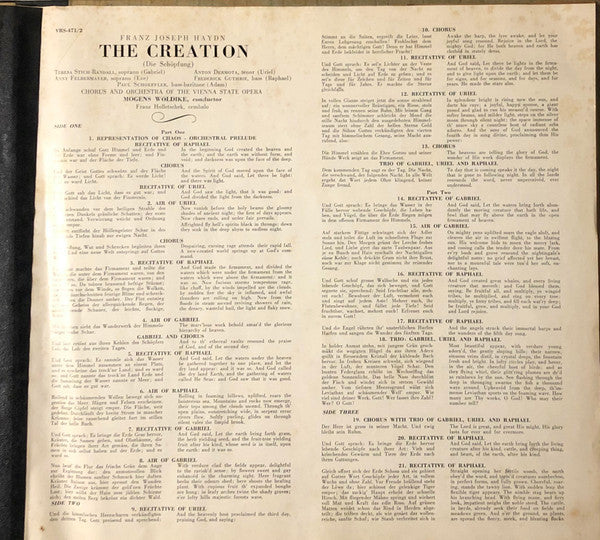 Joseph Haydn - The Creation (Die Schöpfung) | Very Good Plus (VG+) Very Good (VG)-EmojiWear
