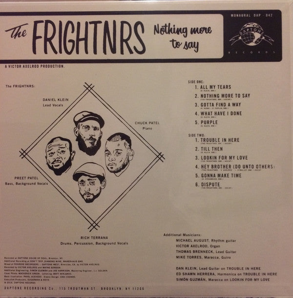 The Frightnrs - Nothing More To Say | Mint (M) Mint (M)-EmojiWear