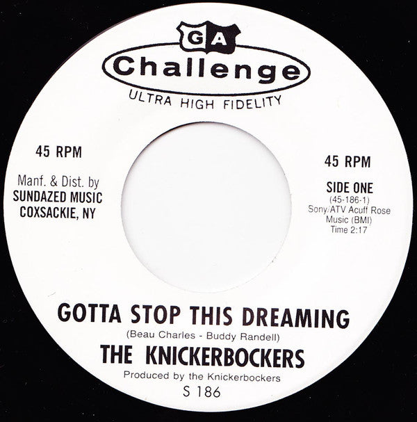 The Knickerbockers - Gotta Stop This Dreaming / I Want A Girl For Christmas (7" VINYL) | Mint (M) Mint (M)-EmojiWear