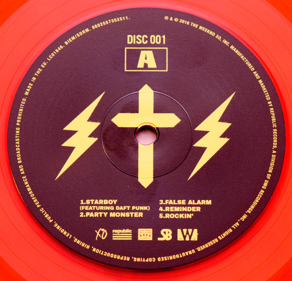 The Weeknd - Starboy (2x Red Translucent Vinyl) | Mint (M) Mint (M)-EmojiWear