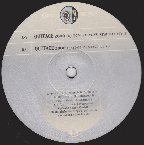 DJ Tom Stevens - Outface 2000 | Excellent (EX) Near Mint (NM)-EmojiWear