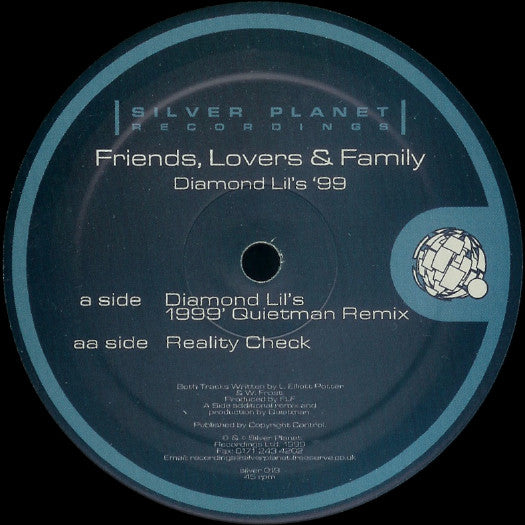 Friends, Lovers & Family - Diamond Lil's '99 | Excellent (EX) Very Good Plus (VG+)-EmojiWear