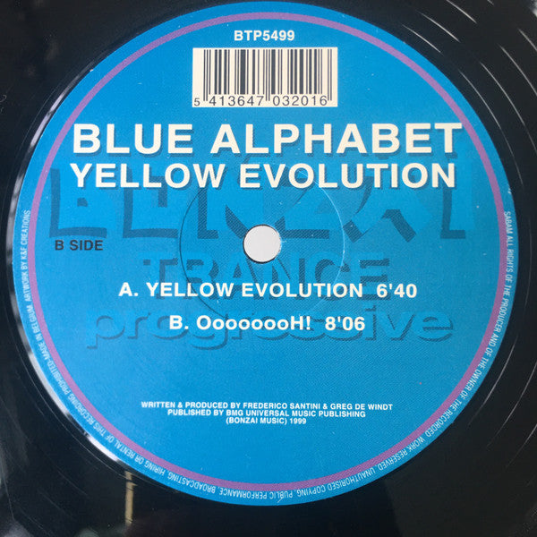 Blue Alphabet - Yellow Evolution | Very Good (VG) Excellent (EX)-EmojiWear