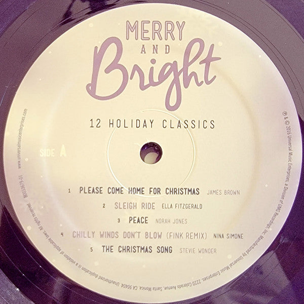 Various Merry and Bright 12 Holiday Classics Universal Music Enterprises LP, Comp, Ltd, Pur Mint (M) Mint (M)-EmojiWear