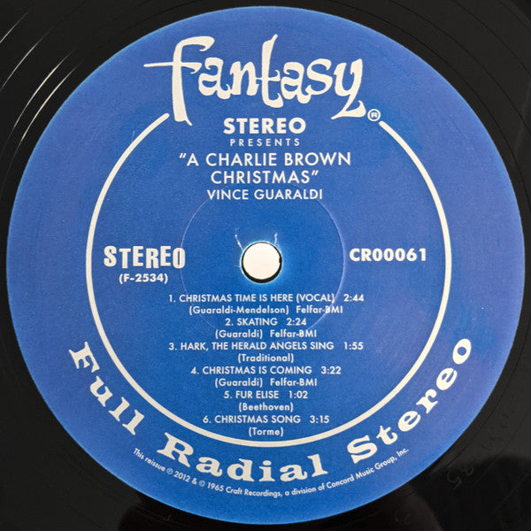Vince Guaraldi A Charlie Brown Christmas Craft Recordings, Fantasy LP, Album, RE, 180 Mint (M) Mint (M)-EmojiWear