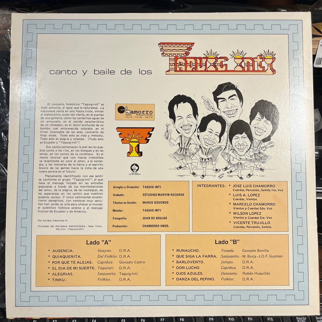 Canto & Baile De Los - Taquig Inti | Near Mint (NM) Near Mint (NM)-EmojiWear
