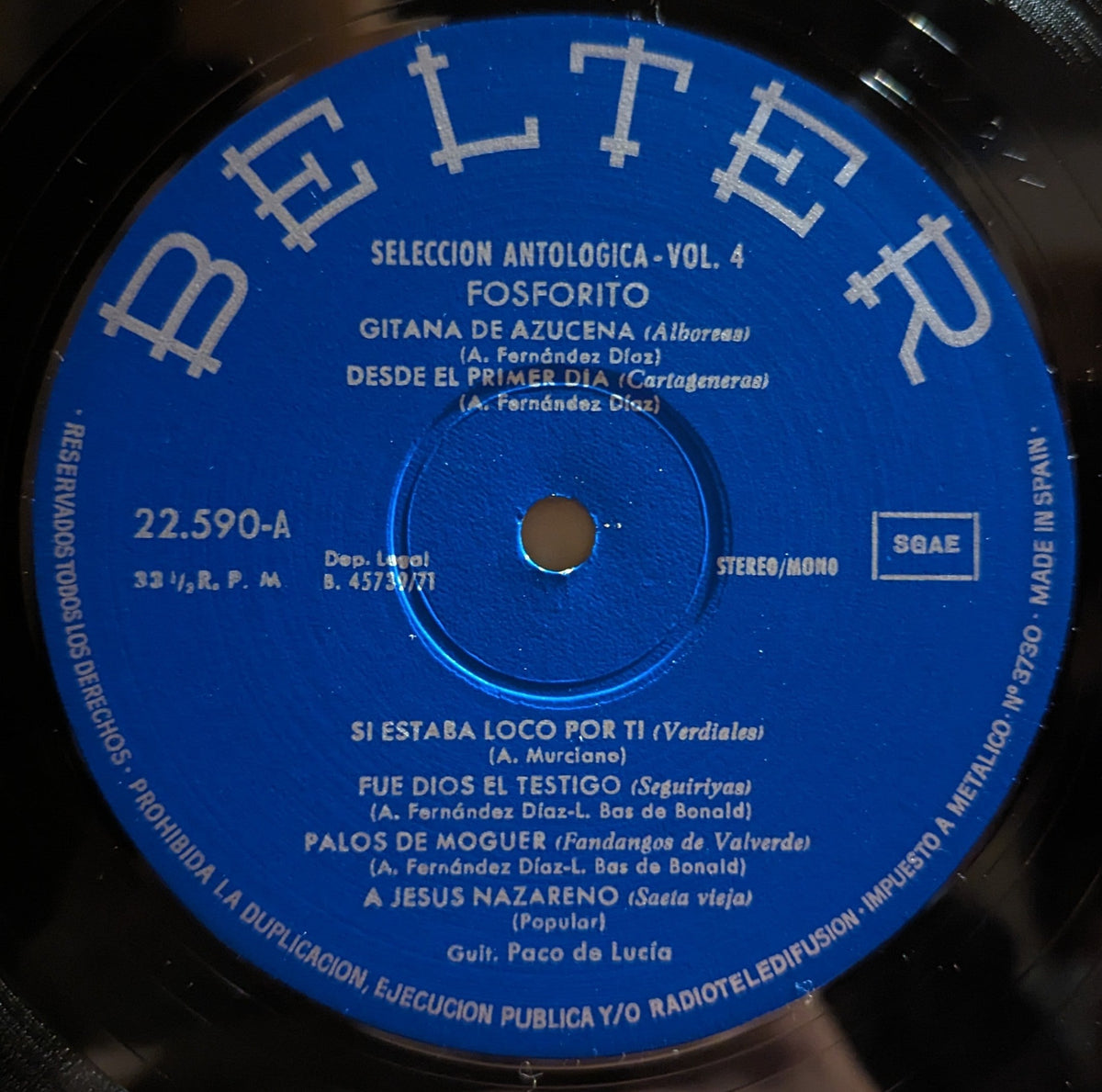 Fosforito - Seleccion Antologica / Vol. 4 *SPAIN* | Near Mint (NM) Excellent (EX)-EmojiWear